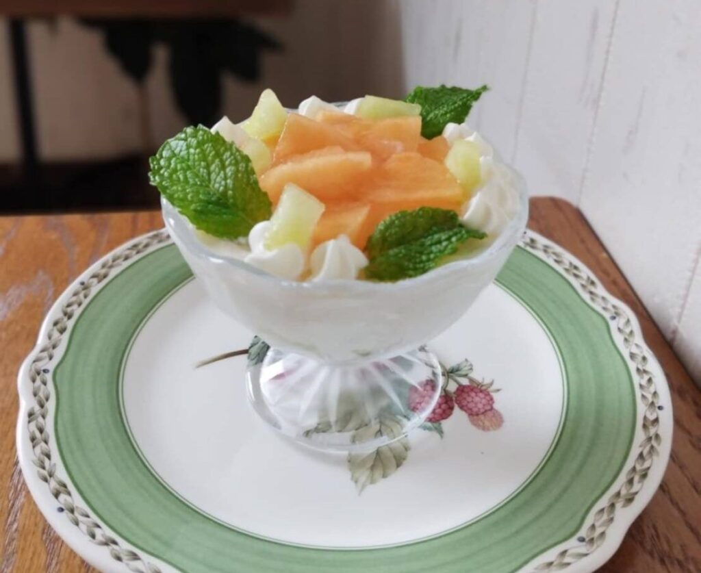メロンのショートケーキ